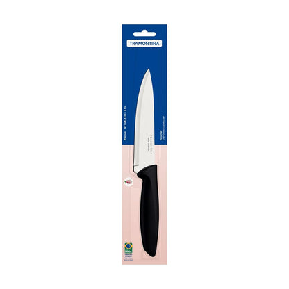 Tramontina Plenus 6-Inch Chef’s Knife – Stainless Steel Blade with Black Polypropylene Handle, Dishwasher Safe, Multipurpose Kitchen Knife