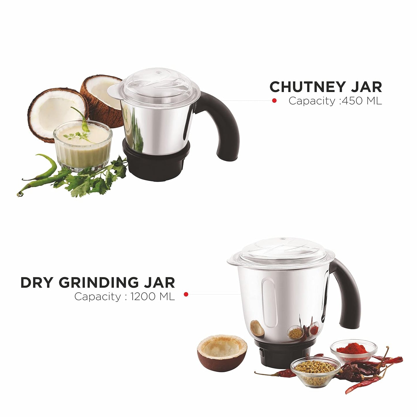 Boss Cyclone Maxx  Mixer Grinder, 900 Watt Power Grind, 4-Jars, Black