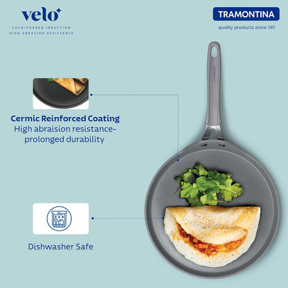 Tramontina Velo 28cm Forged with Ceramic Reinforced Interior Flat Dosa Tawa