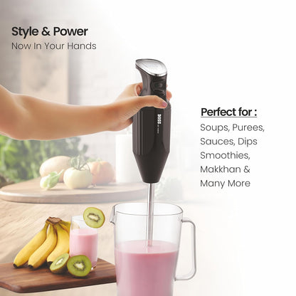 BOSS Stainless Steel Platinum Portable Hand Blender 225W - Watt