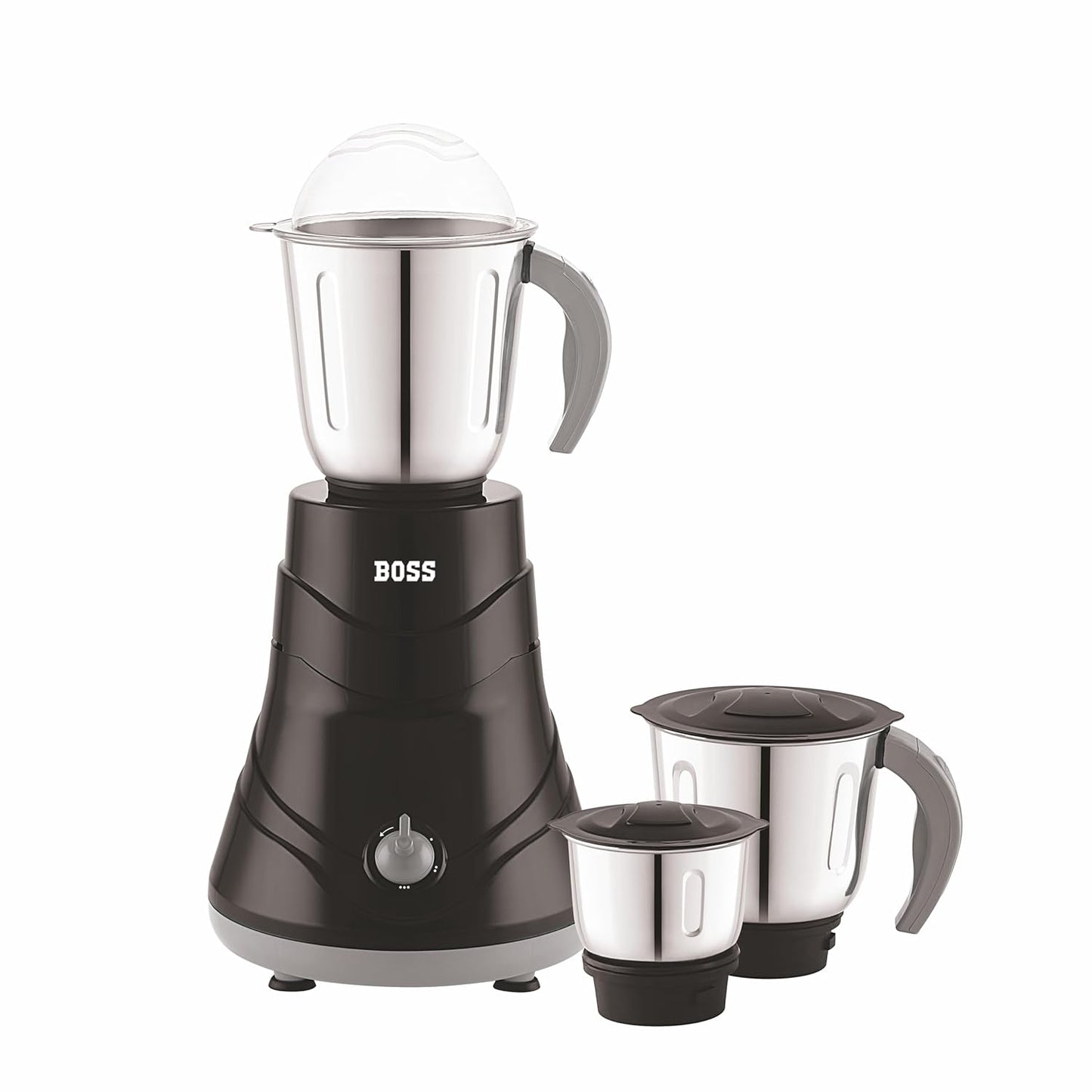 BOSS Alpha 750W Mixer Grinder 3 Stainless Steel Jars, Black