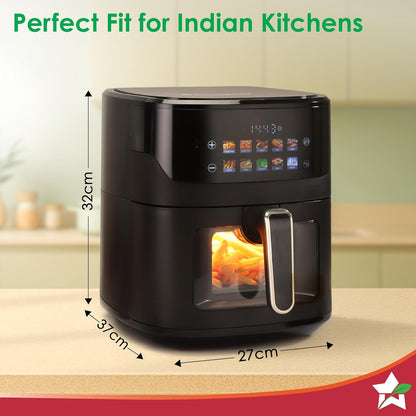 Wonderchef Evita Digital Air Fryer, 1600W, 6.5 L
