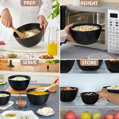 BOROSIL 1N BOWL PABBLE BLACK 750ML
