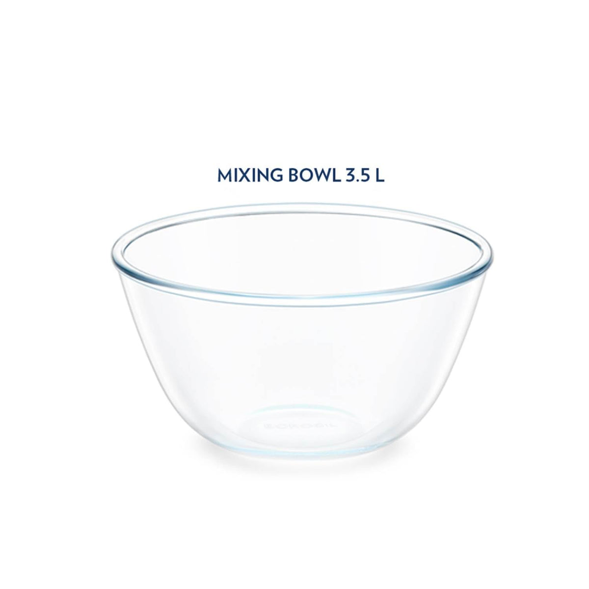 Borosil 4.4 L Round Shape Serving & Mixing Bowl | Made in India Borosilicate Glass Bowl for Kitchen & Dinning | Bowl for Mixing Dough, Salad, Batter, Pasta | Microwave & Dishwasher Safe | Transparent