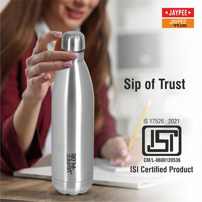 Jaypee Plus Alpha Vaccum Insulated Double Wall Thermosteel Flask 500 ml Water Bottle