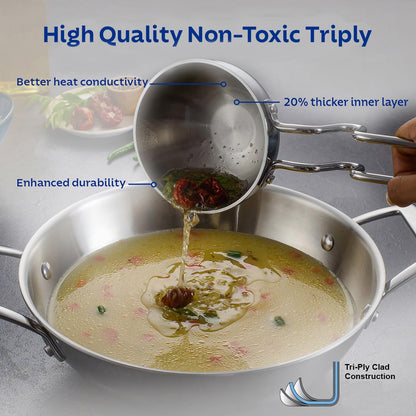 TRAMONTINA Aeion 10cm Stainless Steel Tadka Pan