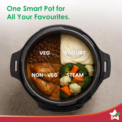 Wonderchef Nutri-Pot Electric Pressure Cooker with 7-in-1 Functions|18 pre-set functions|
