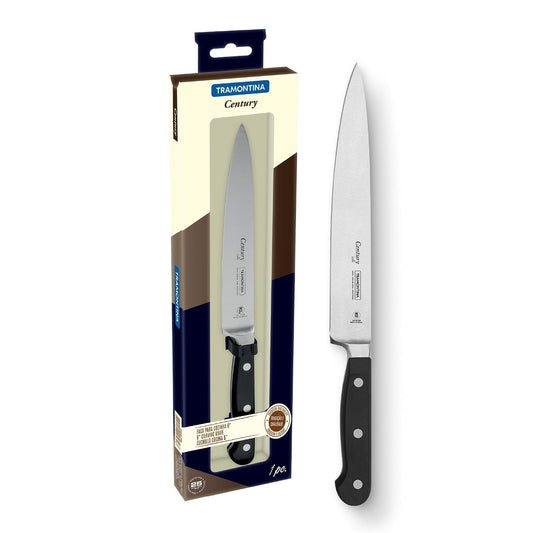 TRAMONTINA Century 6" Utility Knife | Sharp Stainless Steel Forged Blade | Multi-Purpose Kitchen Knife | Straight/Plain Edge | Polypropylene Handle Reinforced/Fiberglass | 25 Year Warranty