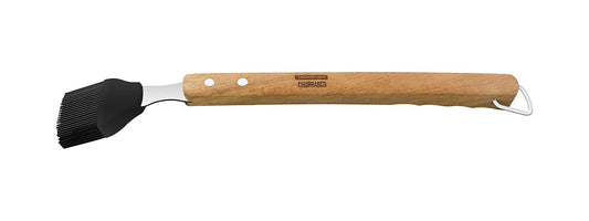 Tramontina Churrasco Wooden Handle BBQ Grill Cleaning Brush – Durable Stainless Steel Bristles for Barbecue & Grill Maintenance