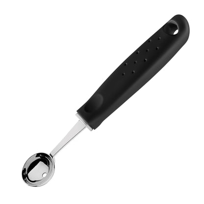 Tramontina Utilità Melon Baller 2.9 cm – Stainless Steel Fruit Scoop for Melons, Watermelon & Desserts, Comfortable Black Handle, Dishwasher Safe