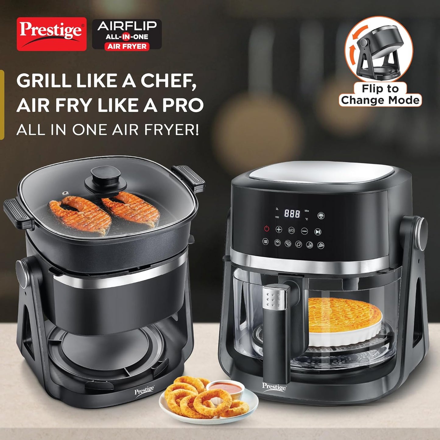 Prestige Air Flip 4.5L Air Fryer Dual Mode - Air Frying & Grilling