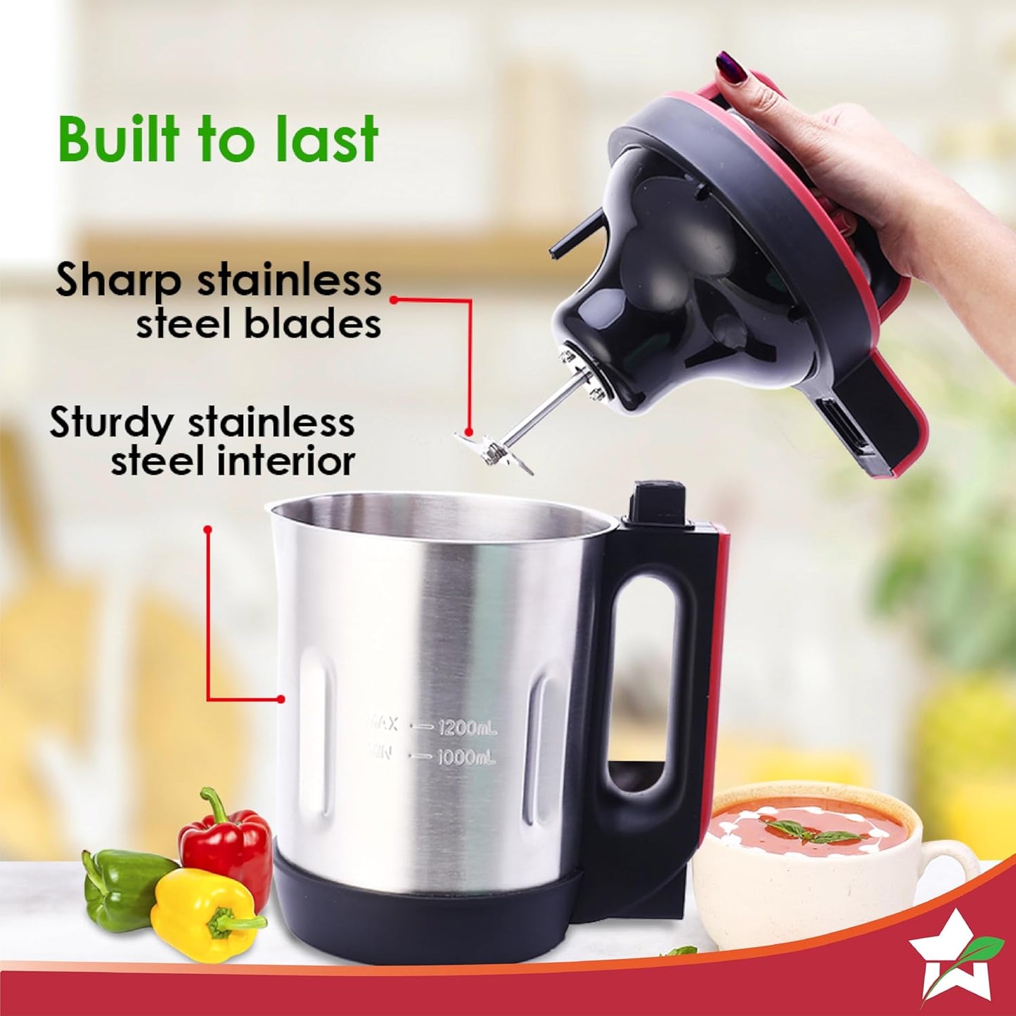 Wonderchef NEO Automatic Soup Maker 1.0 Litre 800W Heater