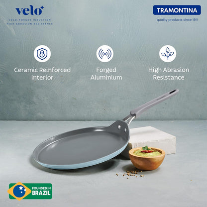 Tramontina Velo 28cm Forged with Ceramic Reinforced Interior Flat Dosa Tawa