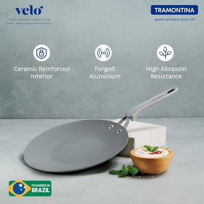 TRAMONTINA Velo 26cm Forged with Ceramic Reinforced Interior Roti Tawa