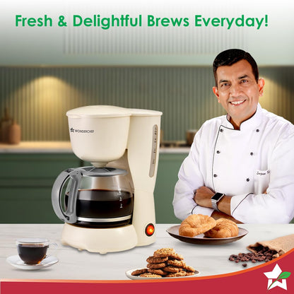 Wonderchef Veneto Ivory Brew Coffee Machine