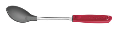 Tramontina Utilita Nylon Rice Spoon – Red Polypropylene Handle – Heat Resistant up to 180 °C – Ideal for Serving Rice, Grains, Quinoa & More