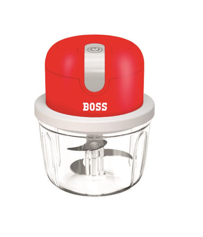BOSS USB Rechargeable Wireless Electric Chopper with Stainless Steel Blades, One Touch Operation, 10 Seconds Chopping, Mincing Vegetable - 350 ML, 40 Watts,