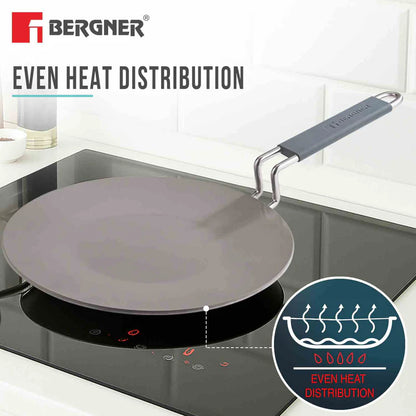 BERGNER Tri-Ply Argent Ceramica 28cm Roti Tawa with Ceramic Coating