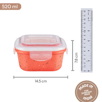 BOROSIL 1N KLIP N STORE KUBE PINK SQ 520ML