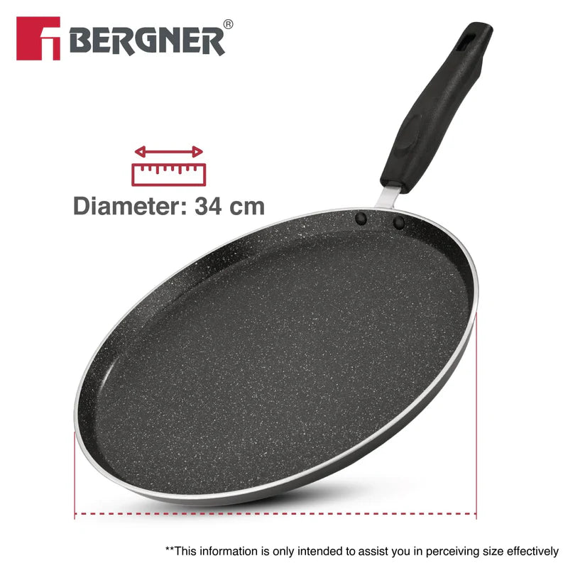 BERGNER Essential Plus 34cm Non-Stick Dosa Tawa