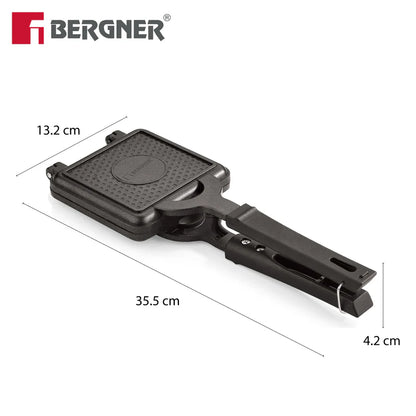 Bergner Senator Grill Toaster, Non-Stick, Cast Aluminum - Gas Stove Compatible