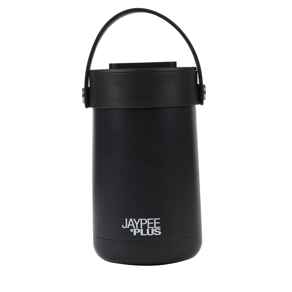 Jaypee Plus - Echo Thermosteel Lunch Box Set Of 3Pcs (1Pc-420ML+2Pcs-350ML) Black