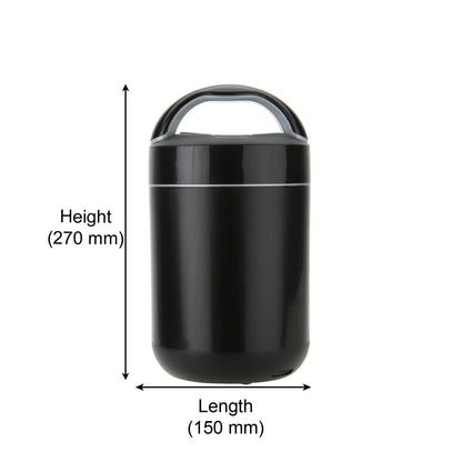 Jaypee Plus - Hotline 3 Stainless Steel Electric Lunch Box Set Of 3Pcs Black