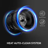 Glen Auto Clean Chimney with Double Draft Suction, Inverter Technology, BLDC Motor 75 CM 1400 m3/h - Black (CH 6076 AC)
