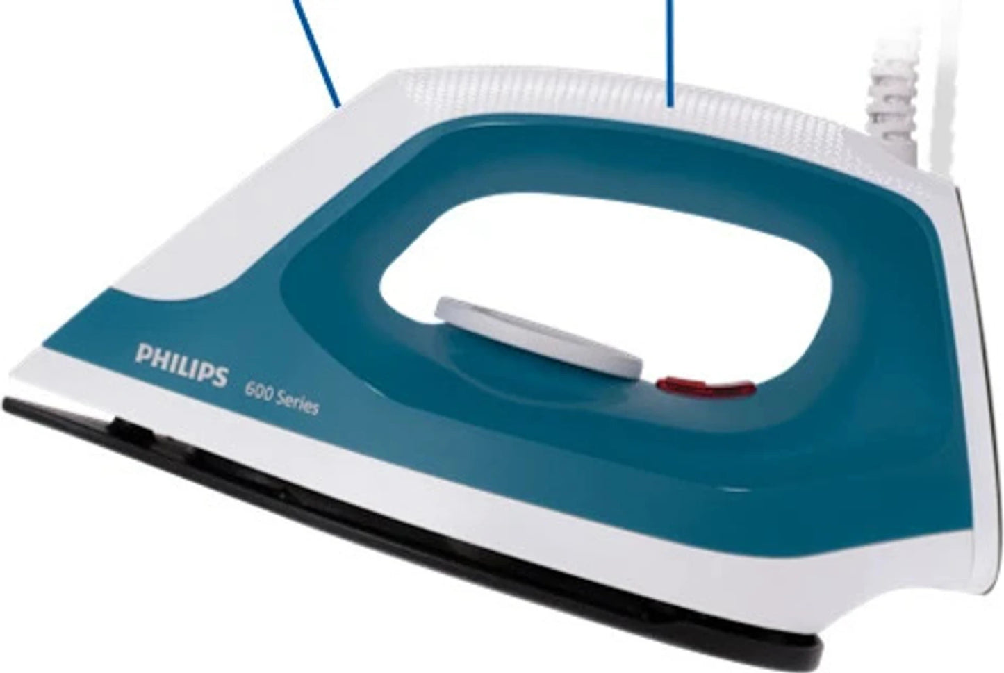 PHILIPS DURA EASE DST 0600/20 1000 W Dry Iron (AQUA BLUE)