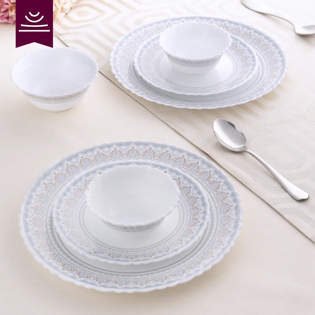 Larah Classic Dinner Set, 33 pc