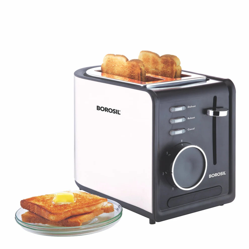 Borosil SS Krispy Electric Pop-Up Bread Toaster