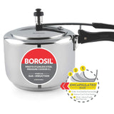 Borosil Presto Stainless Steel Pressure Cooker, 3L