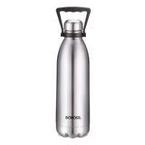 Borosil Stainless Steel Hydra Bolt with Handle - Vacuum Insulated Flask Water Bottle, 1.8L