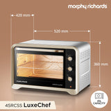 Morphy Richards 45 Ltr 45RCSS LuxeChef Oven Toaster Griller, with Convection and Rotisserie Function
