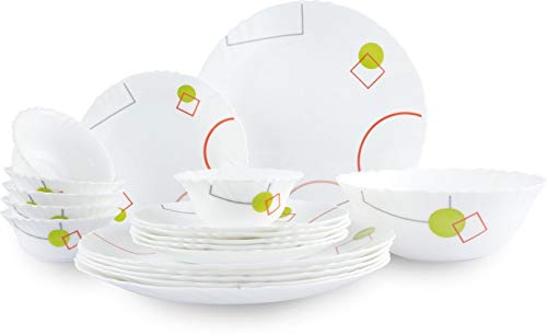 Cello 19 Pcs Opalware Dinner Set - Squircle