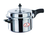 Bajaj PCX 7.5, 7.5 LTR, Aluminium Handi Pressure Cooker (Silver, ISI Certified)