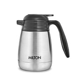 Milton Carafe 600 Thermosteel Hot or Cold Flask, 600 ml, Silver