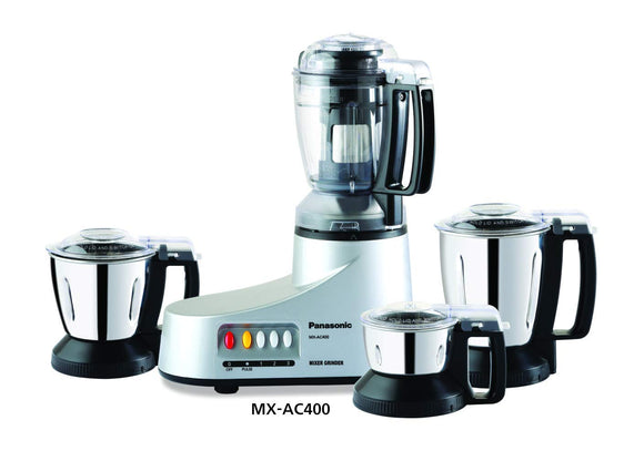Panasonic MX-AC400 Silver -4-Jar Super Mixer Grinder 550W
