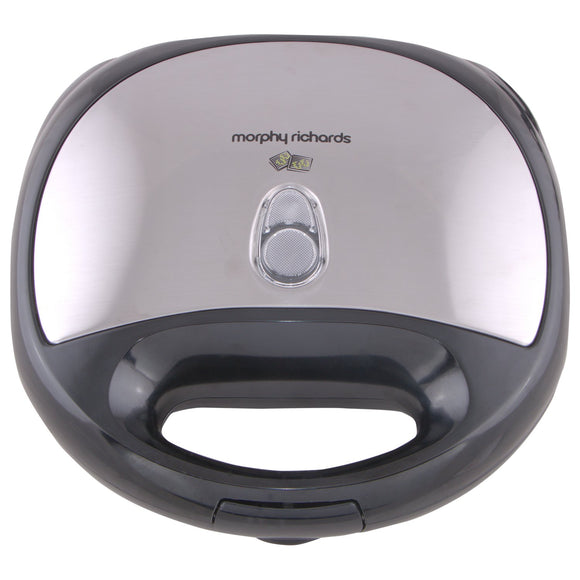 Morphy Richards SM3006 Toast, Waffle and Grill,Silver and Black