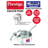 Prestige Tri Ply Sauce Pan 180 mm