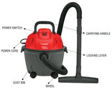 Prestige 1200 Watt Wet and Dry Vacuum Cleaner (Black and Red)