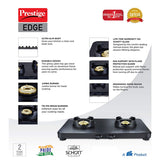 Prestige Edge Gas Table PEBS 02 - Black