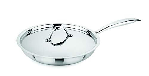 Prabha Induction Base Stainless Steel Fry Pan, Silver