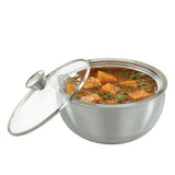 Borosil - Stainless Steel Insulated Curry Server, 2.7 litres, Silver