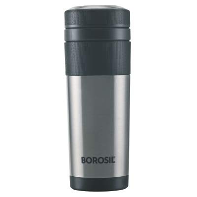Borosil Hydra Travelmate Bottle, 350 ml (BT350SSB109)