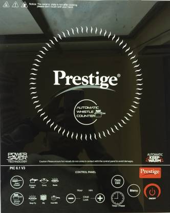 Prestige Induction Cooktop Pic 6.1 V3 2200 Watts - Black