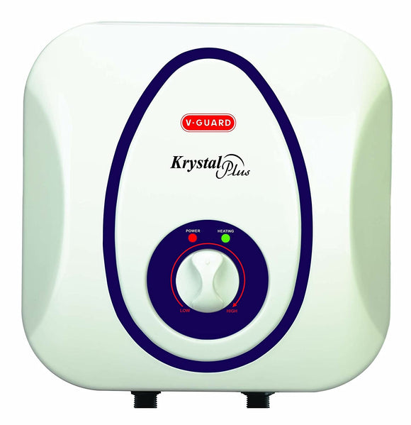 V-Guard Krystal Plus 6 L Water Heater (White and Blue)