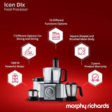 Morphy Richards Icon Dlx 1000-Watt Food Processor,Black