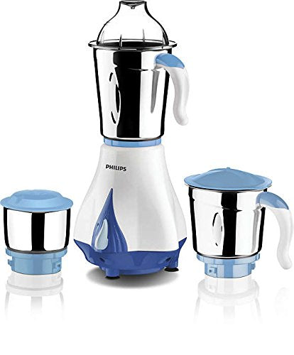 Philips Daily Collection HL7511 550-Watt Mixer Grinder with 3 Jars (Blueberry/Bright White)