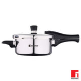 Bergner Argent Triply Stainless Steel Presure Cooker with Lid, 2.5 litres, Silver